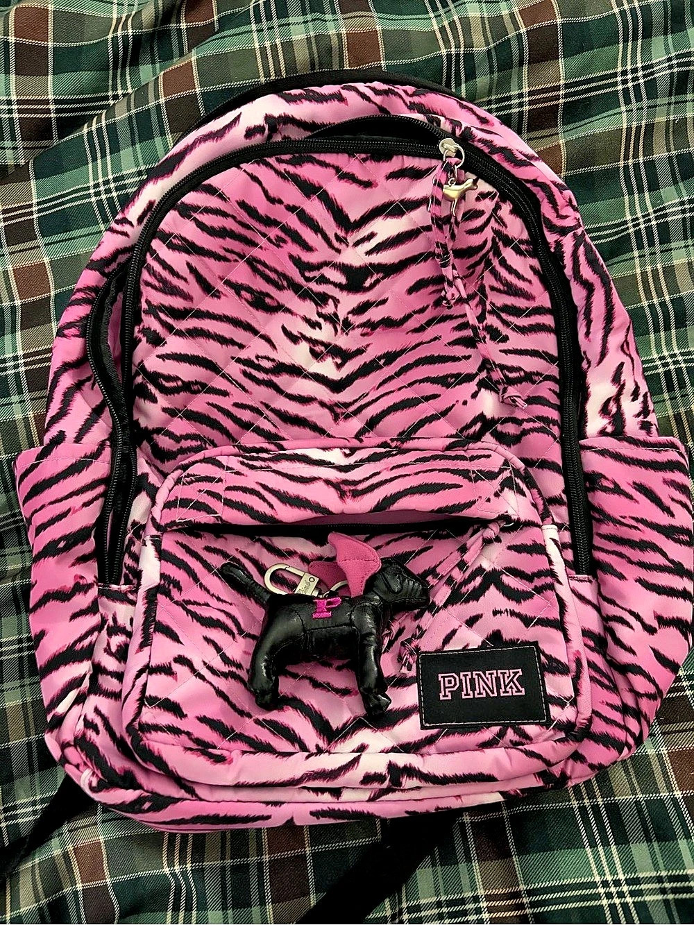 PINK & Black Animal Print Backpack
